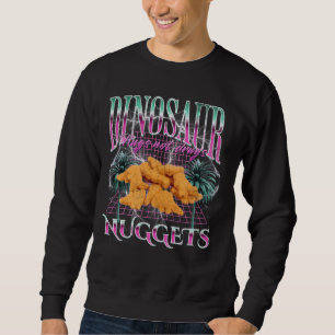 Sudadera Divertido Dinosaurio Pollo Nugget Meme Bootleg 90s