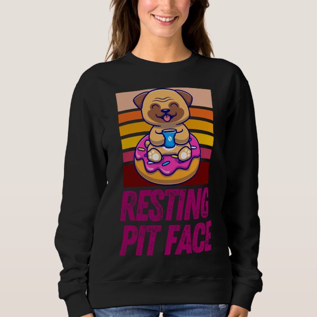 Sudadera Divertido dueño de perro que rendía homenaje al du (Anverso)