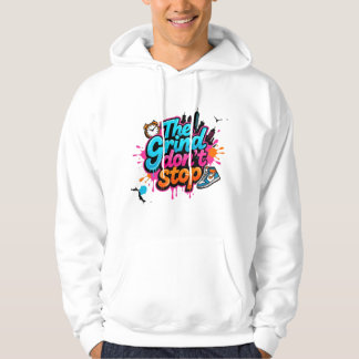 Sudadera Divertido - El Trabajo No Para - Calle de Graffiti