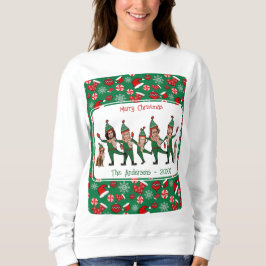 Sudadera Divertido Elf Su Familia De 7 Navidades Feo Sweate