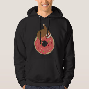 Sudadera Divertido eslogan abrazando a Donut Cute animal de