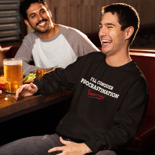 Sudadera Divertido eslogan de la postergación