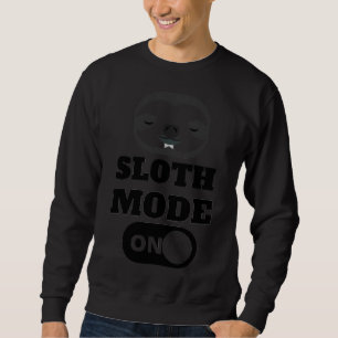 Sudadera Divertido eslogan en modo de eslóganes en feliz L