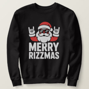 Sudadera Divertido Feliz Rizzmas Santa Genial