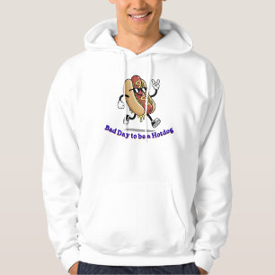 Sudadera Divertido Genial Hotdog Retro Caricatura Jerga Grá