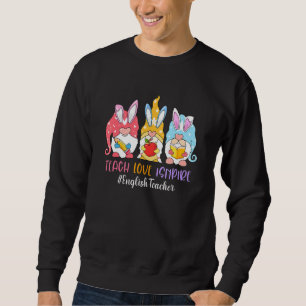 Sudadera Divertido Gnome Teach Love inspira a los profesore