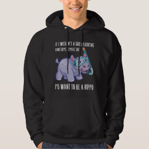 Sudadera Divertido Hippo Boy Lover Hippopótamo Cita dicien