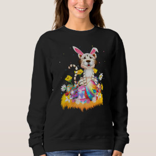 Sudadera Divertido Huevo de Pascua Cute Tigre Blanco Pascua