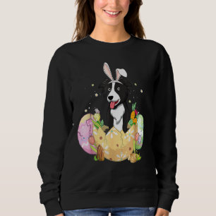 Sudadera Divertido huevo de Pascua Frontera Collie Bunny Do