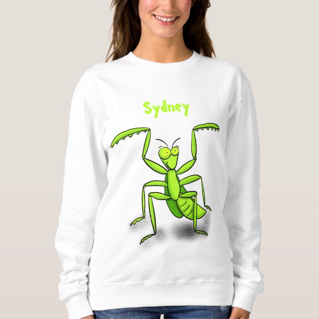 Sudadera Divertido ilustracion personalizado de mantis de o (Anverso)