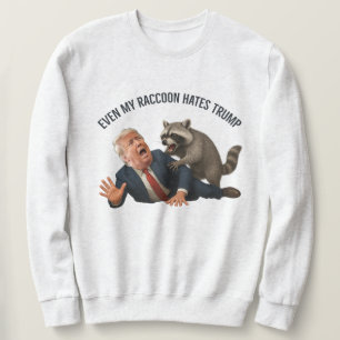 Sudadera Divertido Incluso Mi Mapache Ama a Trump 2025 Anti