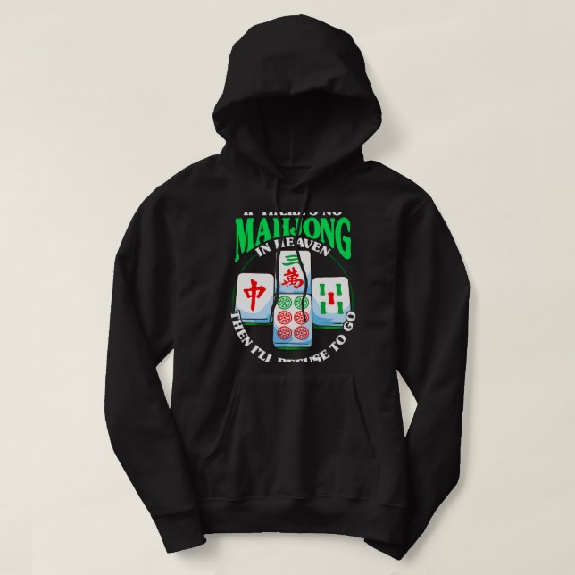 Sudadera Divertido juego chino Mahjong Tile (Diseño del anverso)