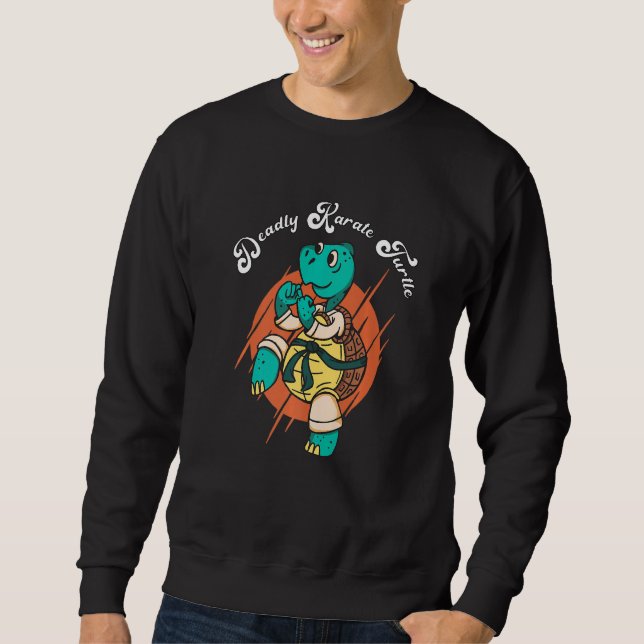 Sudadera Divertido Karate Tortuga Mortal Tortoise Combate D (Anverso)