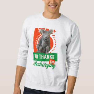 Sudadera Divertido Koala Introvertido Recargando Estado de