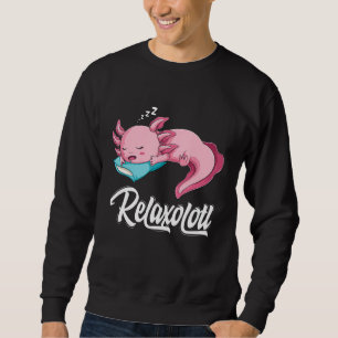 Sudadera Divertido Lazy Axolotl Relaxolotl Sleep Nap Men W