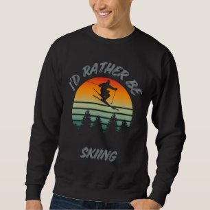 Sudadera Divertido Me Prefiero Esquiar Gráfica Freestyle