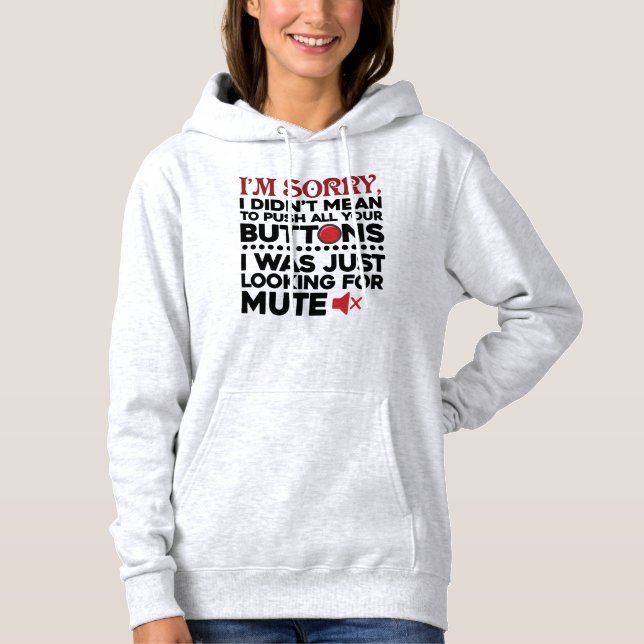 Sudadera Divertido medio para presionar la mordaza de todos (Anverso)