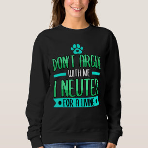 Sudadera Divertido, no discutas conmigo, me niego a vivir