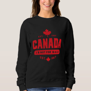 Sudadera Divertido Orgulloso Canadiense Canadá No Está En V