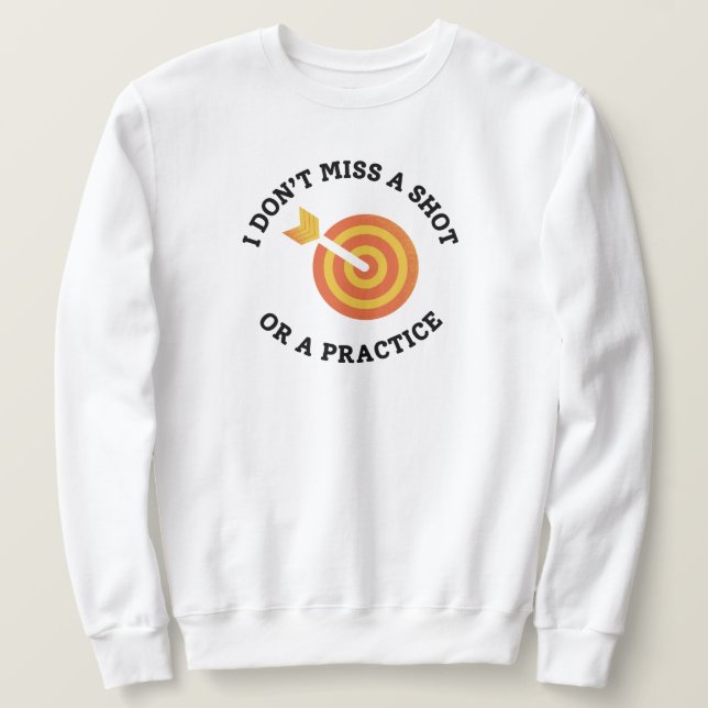 Sudadera Divertido padre de tiro al arco dice (Anverso del diseño)