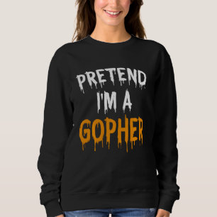 Sudadera Divertido perezoso disfraz de Halloween finge que