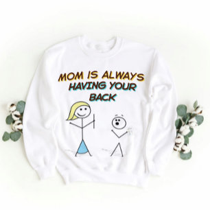 Sudadera Divertido Personalizado de apoyo a mamá - con la e