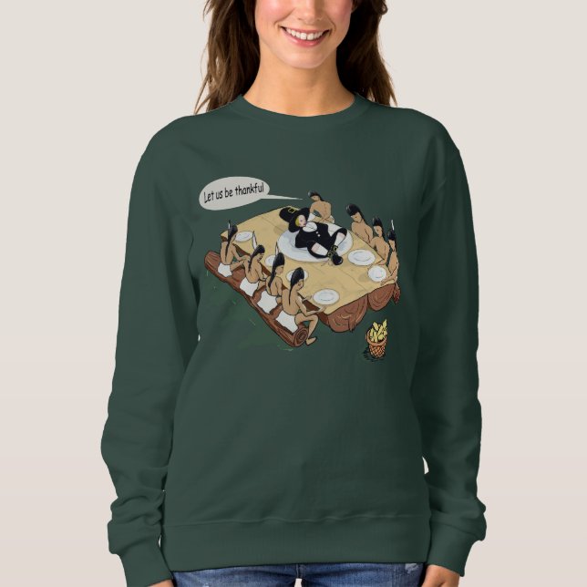 Sudadera Divertido Personalizado nativo americano de Acción (Anverso)