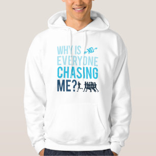 Sudadera Divertido Por qué todos me persiguen en Cross Coun