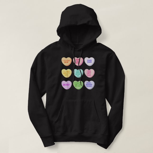 Sudadera Divertido profesor Día de San Valentín Conversació (Diseño del anverso)