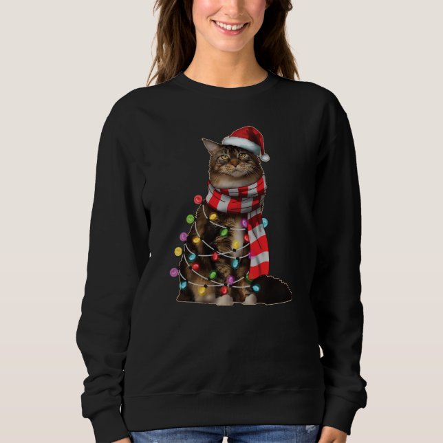 Sudadera Divertido regalo de Navidad divertido para el gato (Anverso)