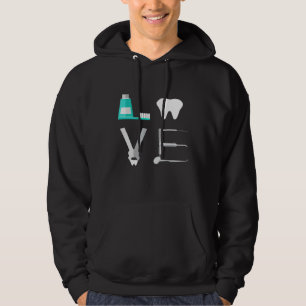 Sudadera Divertido regalo Dental Hygienist LOVE Dental Sh