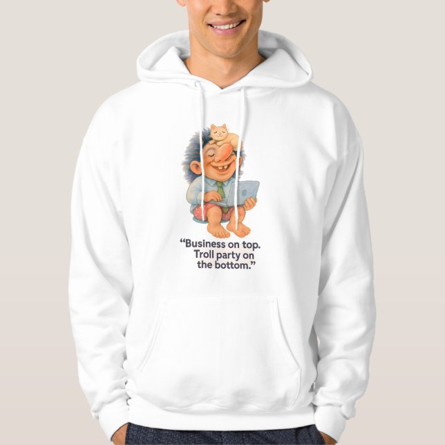 Sudadera Divertido registro de trabajo remoto - Negocios en (Anverso)