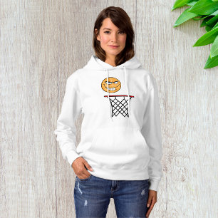 Sudadera Divertido sonriente baloncesto cara a zumbar