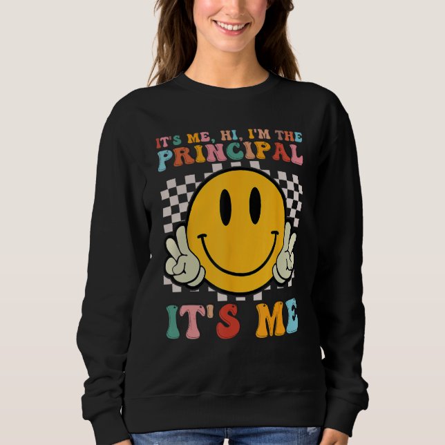 Sudadera Divertido soy yo Hola soy la directora. (Anverso)