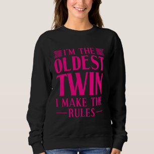 Sudadera Divertido Twin Niños Chica Guay Gemelos mayores qu