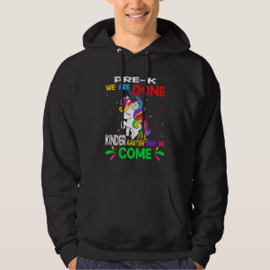 Sudadera Divertido Unicornio Pre K Estamos Acabados Kinderg