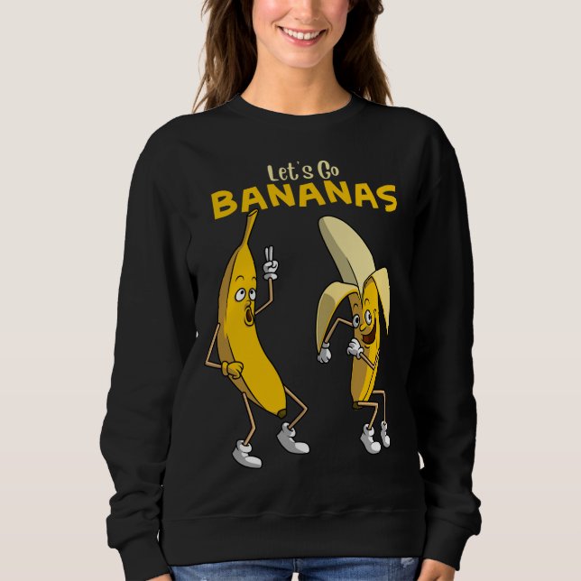 Sudadera Divertido Vamos Bananas Regalo a los niños Chicas  (Anverso)
