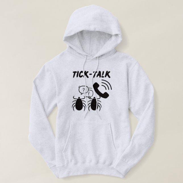Sudadera Divertido y pegadizo charla de tick | Rayas | Cami (Diseño del anverso)