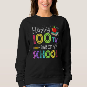 Sudadera Divertidos 100 Días De Pareja Escolar Apple Wo