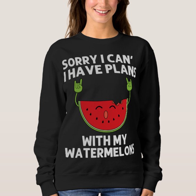 Sudadera Divertidos diseños de sandía para hombres Frui de  (Anverso)