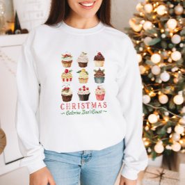 Sudadera Divertidos Navidades de pastelitos dulces con sabo