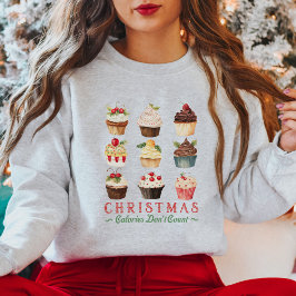 Sudadera Divertidos Navidades de pastelitos dulces con sabo