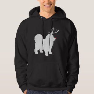 Sudadera Divertidos Navidades de perros de Chow Chow Antler