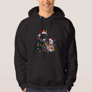 Sudadera Divertidos Navidades de perros de Terranova con lu