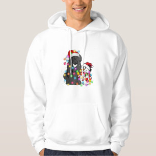 Sudadera Divertidos Navidades de perros de Terranova con lu