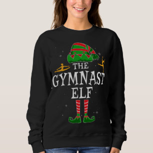 Sudadera Divertidos Navidades familiares de la gimnasta Elf
