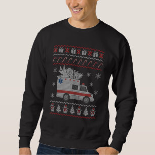 Sudadera Divertidos Navidades paramédicos EMT de ambulancia