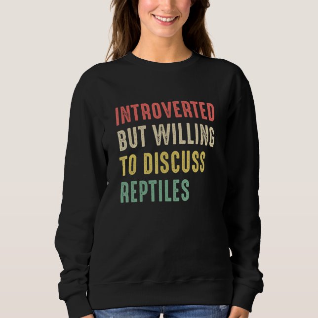 Sudadera Divertidos Reptiles Presentaron Pero Estaban Dispu (Anverso)