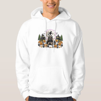 Sudadera Diviértete en Halloween Gimnasio Mapache Levantand