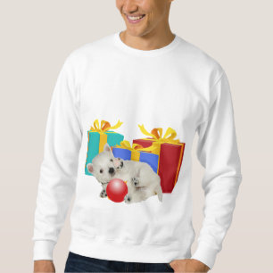 Sudadera Diviértete en Navidad con un cachorro Westie